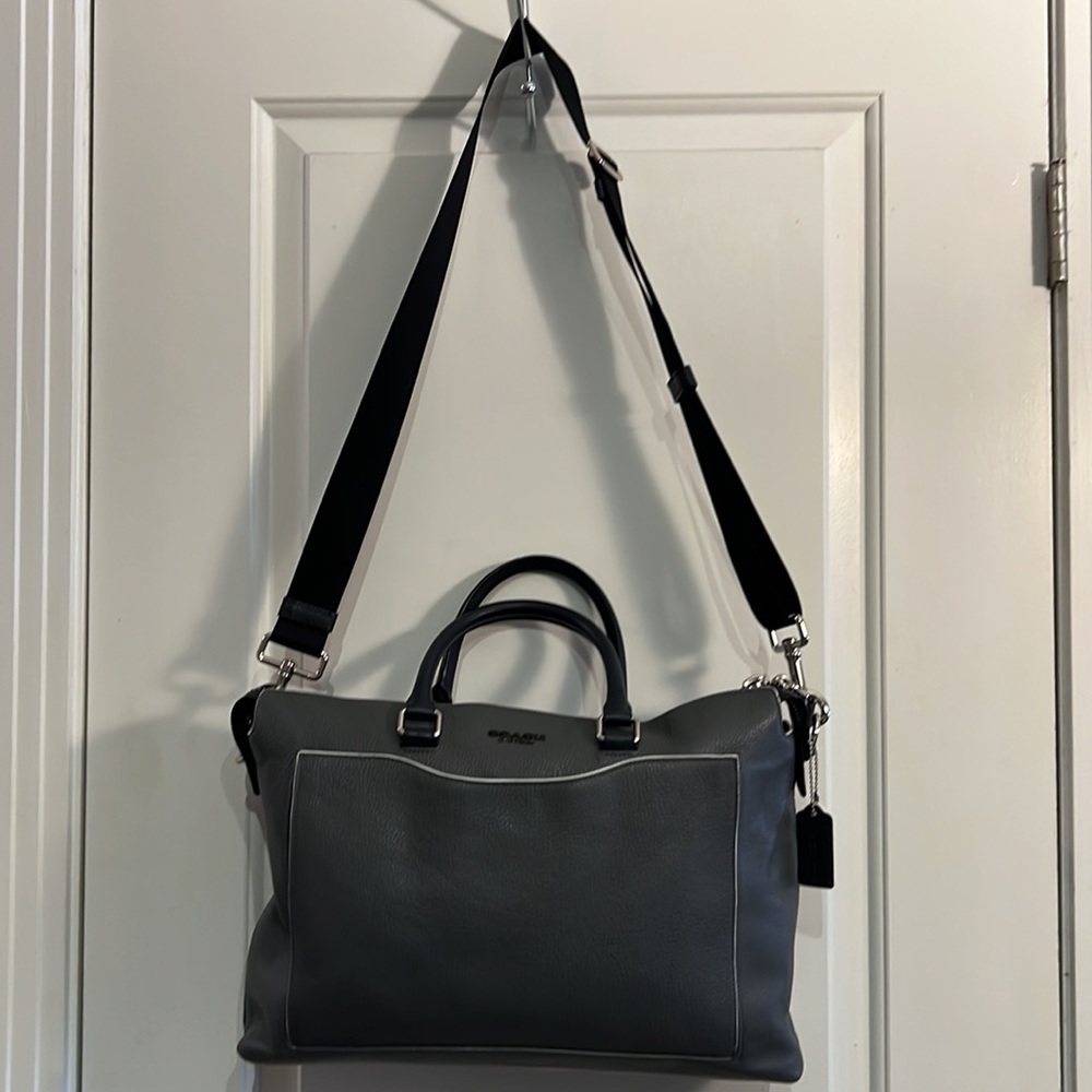 Coach Beckett Brief Messenger Bag in Industrial Grey - Picture 12 of 13